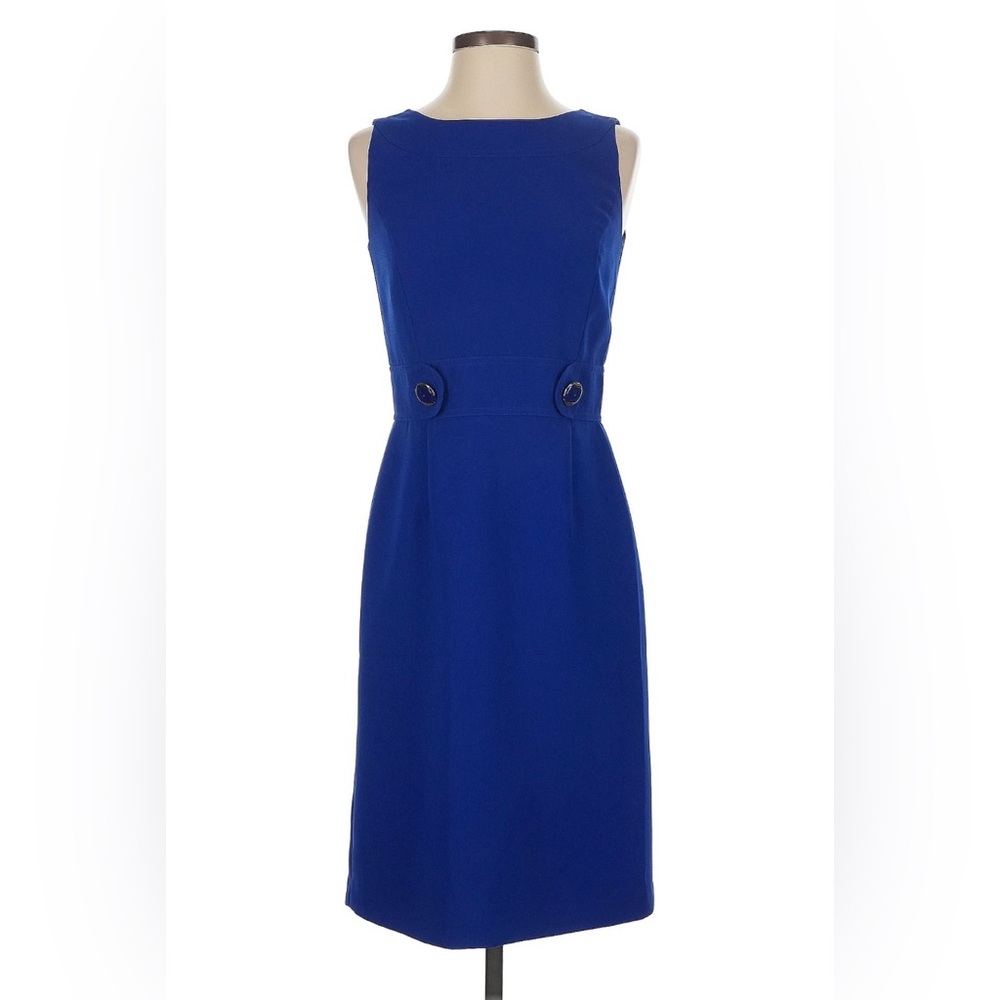 Elegant Blue Sheath Dress